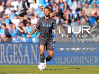 Leonardo Spinazzola of SSC Napoli during the serie Serie A Enilive match between SSC Napoli and Atalanta BC at Stadio Diego Armando Maradona...