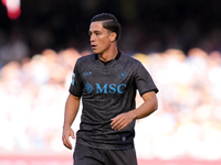 Giacomo Raspadori of SSC Napoli looks on during the serie Serie A Enilive match between SSC Napoli and Atalanta BC at Stadio Diego Armando M...