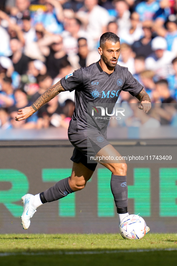 Leonardo Spinazzola of SSC Napoli during the serie Serie A Enilive match between SSC Napoli and Atalanta BC at Stadio Diego Armando Maradona...