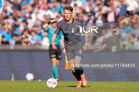 Scott McTominay of SSC Napoli during the serie Serie A Enilive match between SSC Napoli and Atalanta BC at Stadio Diego Armando Maradona on...