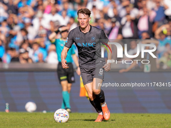 Scott McTominay of SSC Napoli during the serie Serie A Enilive match between SSC Napoli and Atalanta BC at Stadio Diego Armando Maradona on...