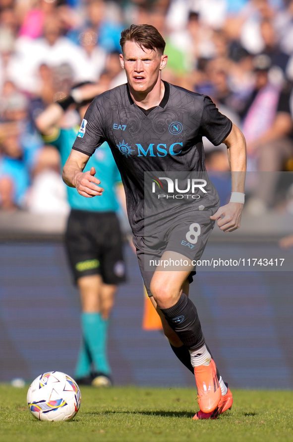 Scott McTominay of SSC Napoli during the serie Serie A Enilive match between SSC Napoli and Atalanta BC at Stadio Diego Armando Maradona on...