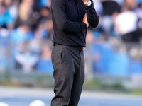 Antonio Conte Head Coach of SSC Napoli looks on during the serie Serie A Enilive match between SSC Napoli and Atalanta BC at Stadio Diego Ar...