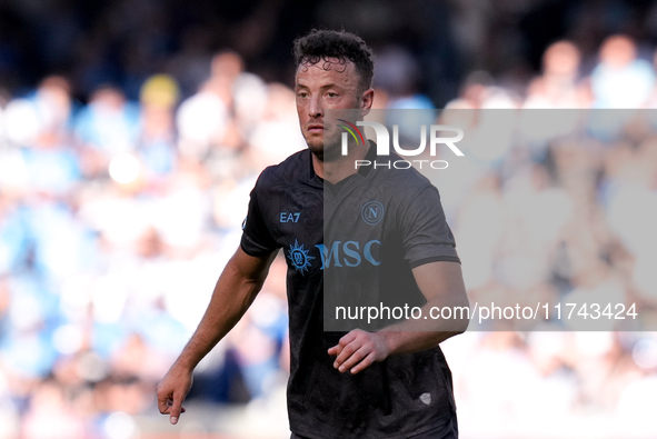 Amir Rrahmani of SSC Napoli during the serie Serie A Enilive match between SSC Napoli and Atalanta BC at Stadio Diego Armando Maradona on No...