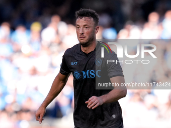 Amir Rrahmani of SSC Napoli during the serie Serie A Enilive match between SSC Napoli and Atalanta BC at Stadio Diego Armando Maradona on No...