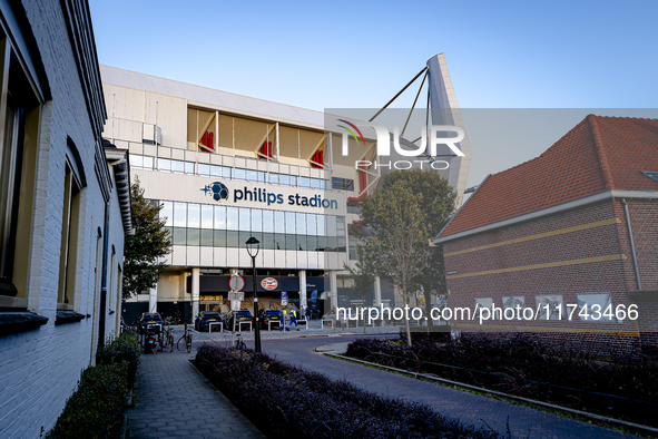 The stadium overview during the match between PSV and Girona at the Philips Stadium for the UEFA Champions League - League phase - Matchday...