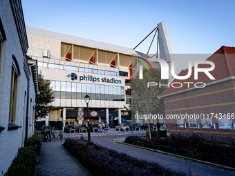 The stadium overview during the match between PSV and Girona at the Philips Stadium for the UEFA Champions League - League phase - Matchday...