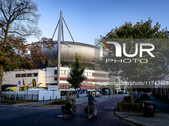 The stadium overview during the match between PSV and Girona at the Philips Stadium for the UEFA Champions League - League phase - Matchday...