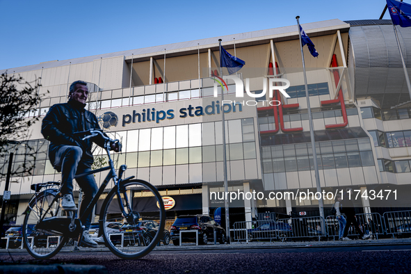 The stadium overview during the match between PSV and Girona at the Philips Stadium for the UEFA Champions League - League phase - Matchday...