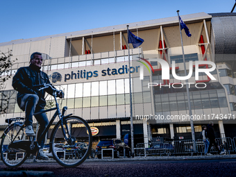 The stadium overview during the match between PSV and Girona at the Philips Stadium for the UEFA Champions League - League phase - Matchday...