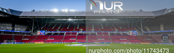 The stadium overview during the match between PSV and Girona at the Philips Stadium for the UEFA Champions League - League phase - Matchday...