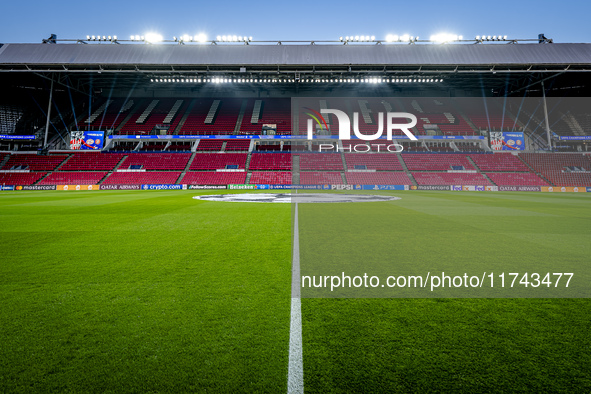 The stadium overview during the match between PSV and Girona at the Philips Stadium for the UEFA Champions League - League phase - Matchday...