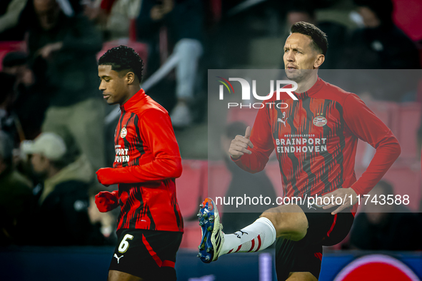 PSV Eindhoven forward Luuk de Jong plays during the match between PSV and Girona at the Philips Stadium for the UEFA Champions League - Leag...