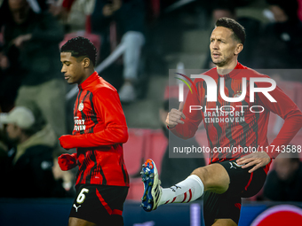 PSV Eindhoven forward Luuk de Jong plays during the match between PSV and Girona at the Philips Stadium for the UEFA Champions League - Leag...