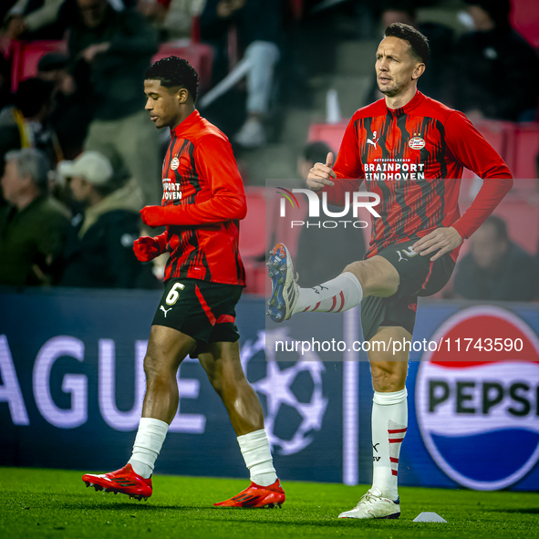 PSV Eindhoven forward Luuk de Jong plays during the match between PSV and Girona at the Philips Stadium for the UEFA Champions League - Leag...