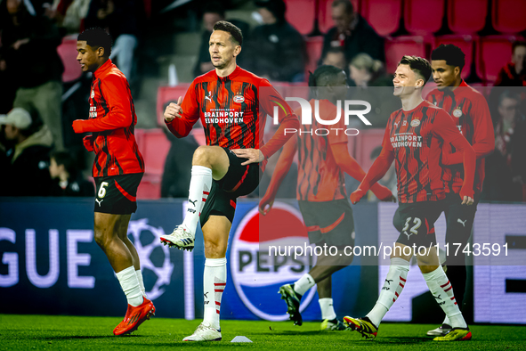 PSV Eindhoven forward Luuk de Jong plays during the match between PSV and Girona at the Philips Stadium for the UEFA Champions League - Leag...