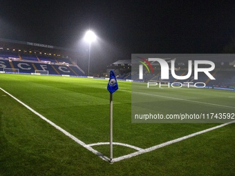 A general view of Edgeley Park Stadium during the Sky Bet League 1 match between Stockport County and Wycombe Wanderers at Edgeley Park Stad...