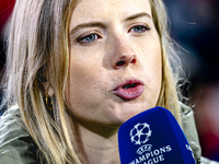 Noa Vahle of ZIGGO Sport is present during the match between PSV and Girona at the Philips Stadium for the UEFA Champions League - League ph...