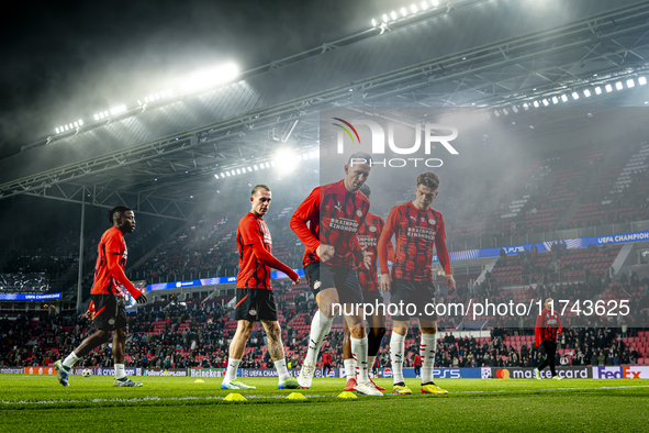 PSV Eindhoven forward Luuk de Jong plays during the match between PSV and Girona at the Philips Stadium for the UEFA Champions League - Leag...