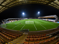 A general view inside the stadium during the EFL Trophy match between Cambridge United and Chelsea Under 21s at the Cledara Abbey Stadium in...