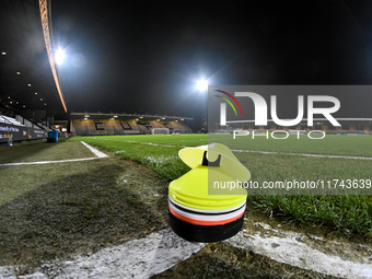 A general view inside the stadium during the EFL Trophy match between Cambridge United and Chelsea Under 21s at the Cledara Abbey Stadium in...