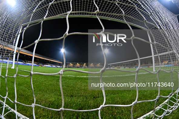 A general view inside the stadium during the EFL Trophy match between Cambridge United and Chelsea Under 21s at the Cledara Abbey Stadium in...