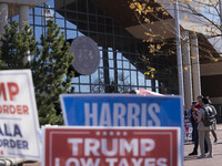 A view of the Fairfax County Government Center, in North Virginia, United States, on November 5, 2024 during the US Presidential election. (