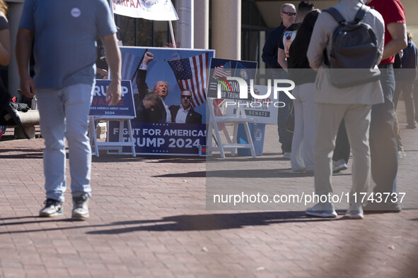 A view of the Fairfax County Government Center, in North Virginia, United States, on November 5, 2024 during the US Presidential election. 