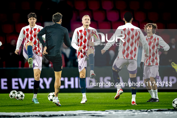 Girona FC midfielder Donny van de Beek plays during the match between PSV and Girona at the Philips Stadium for the UEFA Champions League -...