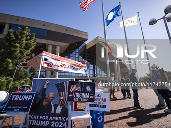 A view of the Fairfax County Government Center, in North Virginia, United States, on November 5, 2024 during the US Presidential election. (