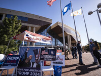 A view of the Fairfax County Government Center, in North Virginia, United States, on November 5, 2024 during the US Presidential election. (