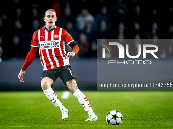 PSV Eindhoven defender Rick Karsdorp plays during the match between PSV and Girona at the Philips Stadium for the UEFA Champions League - Le...