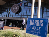 A view of the Fairfax County Government Center, in North Virginia, United States, on November 5, 2024 during the US Presidential election. (