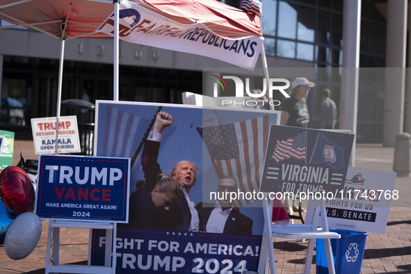 A view of the Fairfax County Government Center, in North Virginia, United States, on November 5, 2024 during the US Presidential election. 