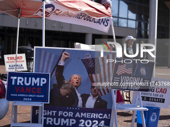 A view of the Fairfax County Government Center, in North Virginia, United States, on November 5, 2024 during the US Presidential election. (