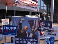 A view of the Fairfax County Government Center, in North Virginia, United States, on November 5, 2024 during the US Presidential election. (