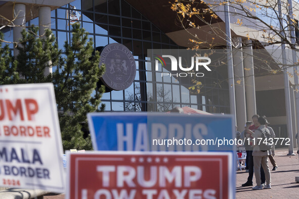 A view of the Fairfax County Government Center, in North Virginia, United States, on November 5, 2024 during the US Presidential election. 