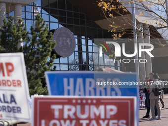 A view of the Fairfax County Government Center, in North Virginia, United States, on November 5, 2024 during the US Presidential election. (