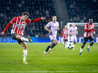 PSV Eindhoven midfielder Guus Til plays during the match between PSV and Girona at the Philips Stadium for the UEFA Champions League - Leagu...