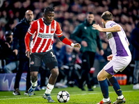 PSV Eindhoven forward Johan Bakayoko plays during the match between PSV and Girona at the Philips Stadium for the UEFA Champions League - Le...