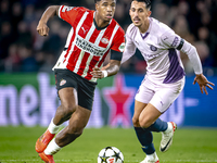 PSV Eindhoven defender Ryan Flamingo plays during the match between PSV and Girona at the Philips Stadium for the UEFA Champions League - Le...