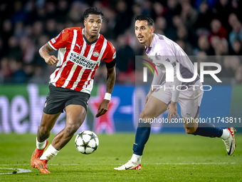 PSV Eindhoven defender Ryan Flamingo plays during the match between PSV and Girona at the Philips Stadium for the UEFA Champions League - Le...