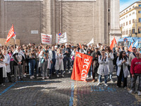 Hundreds of researchers and research sector employees protest against their precarious job conditions due to poor management of job contract...