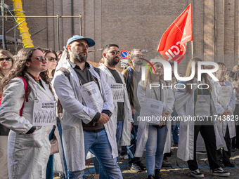 Hundreds of researchers and research sector employees protest against their precarious job conditions due to poor management of job contract...