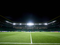 A general view inside the stadium prior to the UEFA Champions League match between Sporting CP and Manchester City at Jose Alvalade Stadium...