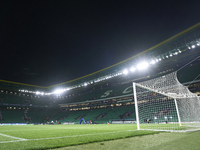 A general view inside the stadium prior to the UEFA Champions League match between Sporting CP and Manchester City at Jose Alvalade Stadium...