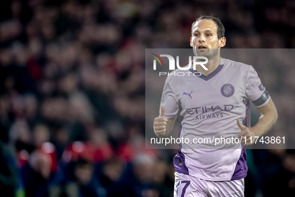 Girona FC defender Daley Blind participates in the match between PSV and Girona at the Philips Stadium for the UEFA Champions League - Leagu...