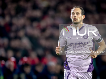 Girona FC defender Daley Blind participates in the match between PSV and Girona at the Philips Stadium for the UEFA Champions League - Leagu...