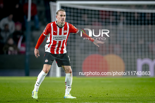 PSV Eindhoven defender Rick Karsdorp plays during the match between PSV and Girona at the Philips Stadium for the UEFA Champions League - Le...