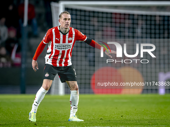 PSV Eindhoven defender Rick Karsdorp plays during the match between PSV and Girona at the Philips Stadium for the UEFA Champions League - Le...